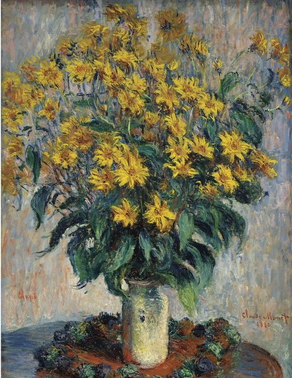 Claude Monet  - Jerusalem Artichoke Flowers, 1880