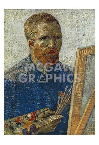Vince van Gogh - Self Potrrait in Front of Easel