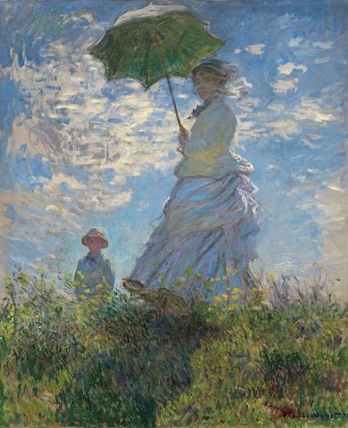 Claude Monet - Woman with a Parasol, 1875