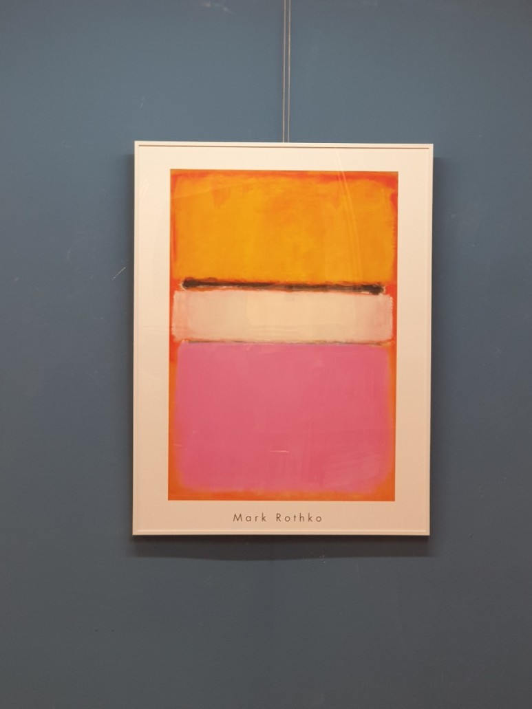 ﻿Mark Rothko - Yellow, Pink, and Lavender, on Rose , 1950