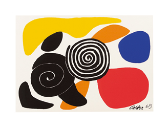 CALDER ALEXANDER  -  Spirals and Petals, 1969