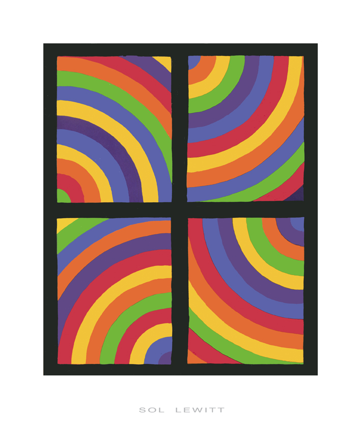 LEWITT SOL - Color Arcs in Four Directions, 1999