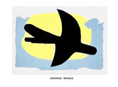 GEORGES BRAQUE - Oiseau blue et jaune, 1960