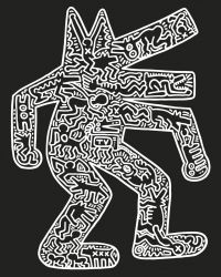 Keith Haring - Dog, 1985