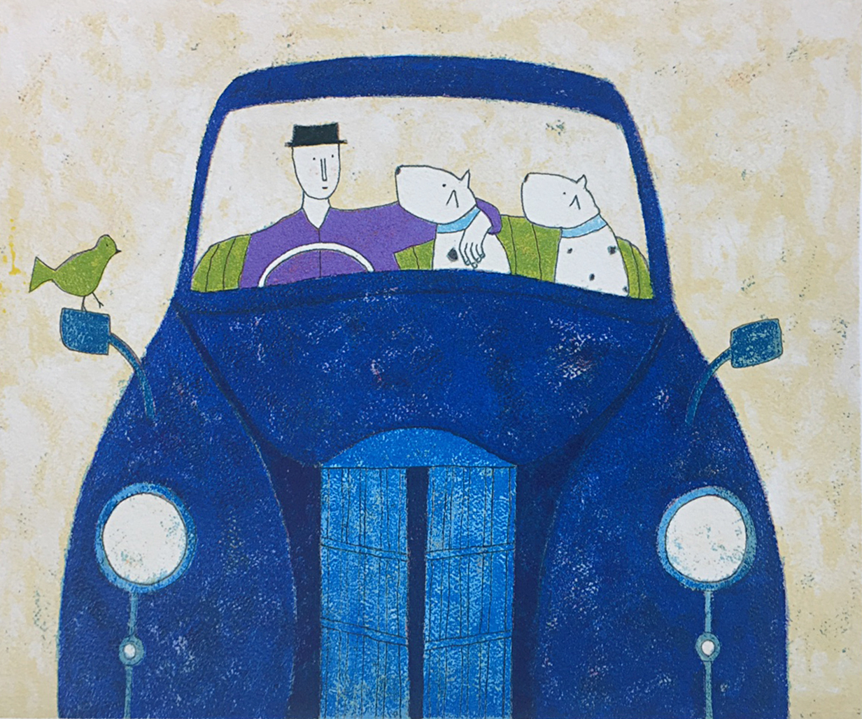 Annora Spence - Blue Car