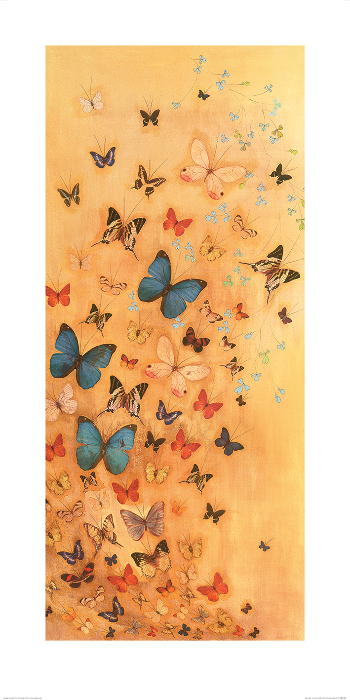 Lily Greenwood - Butterflies on Warm Ochre