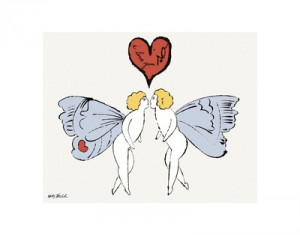 Andy Warhol - I Love You So. c. 1958