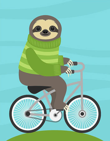 Nancy Lee - Cycling Sloth