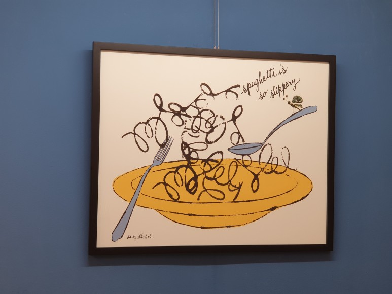 앤디 워홀 ﻿﻿﻿ Andy Warhol﻿ - ﻿Spaghetti is So Slippy, c 1958