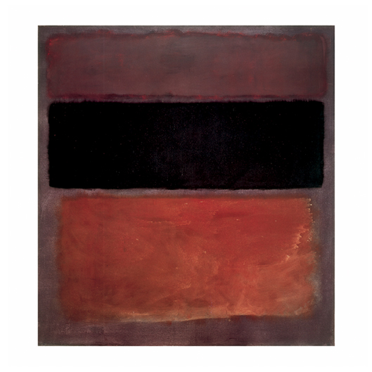 ROTHKO MARK - N°10, brown, black,sienna on dark wine, 1963