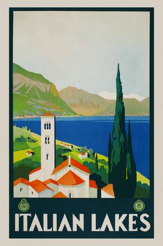 Vintage Poster - Italian Lakes