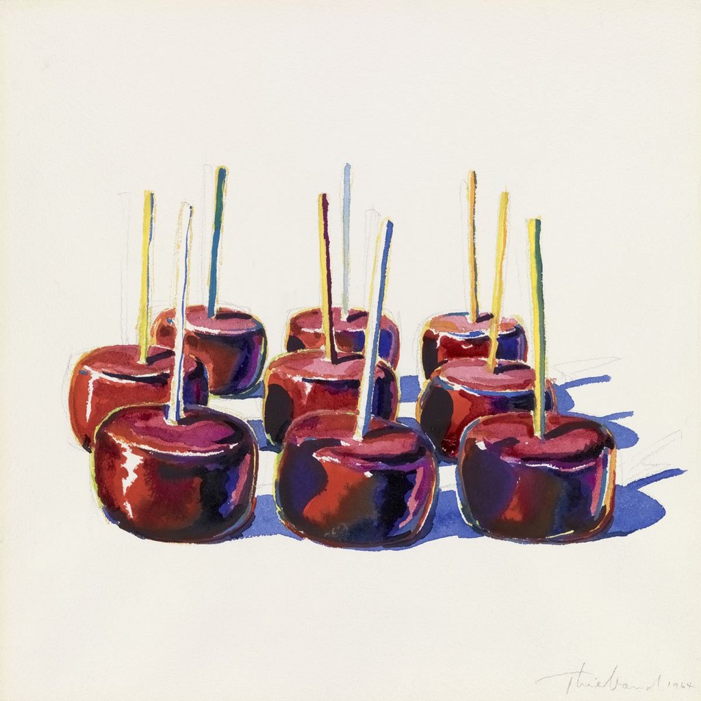 Wayne Thiebaud - Nine Jelly Apples, 1964