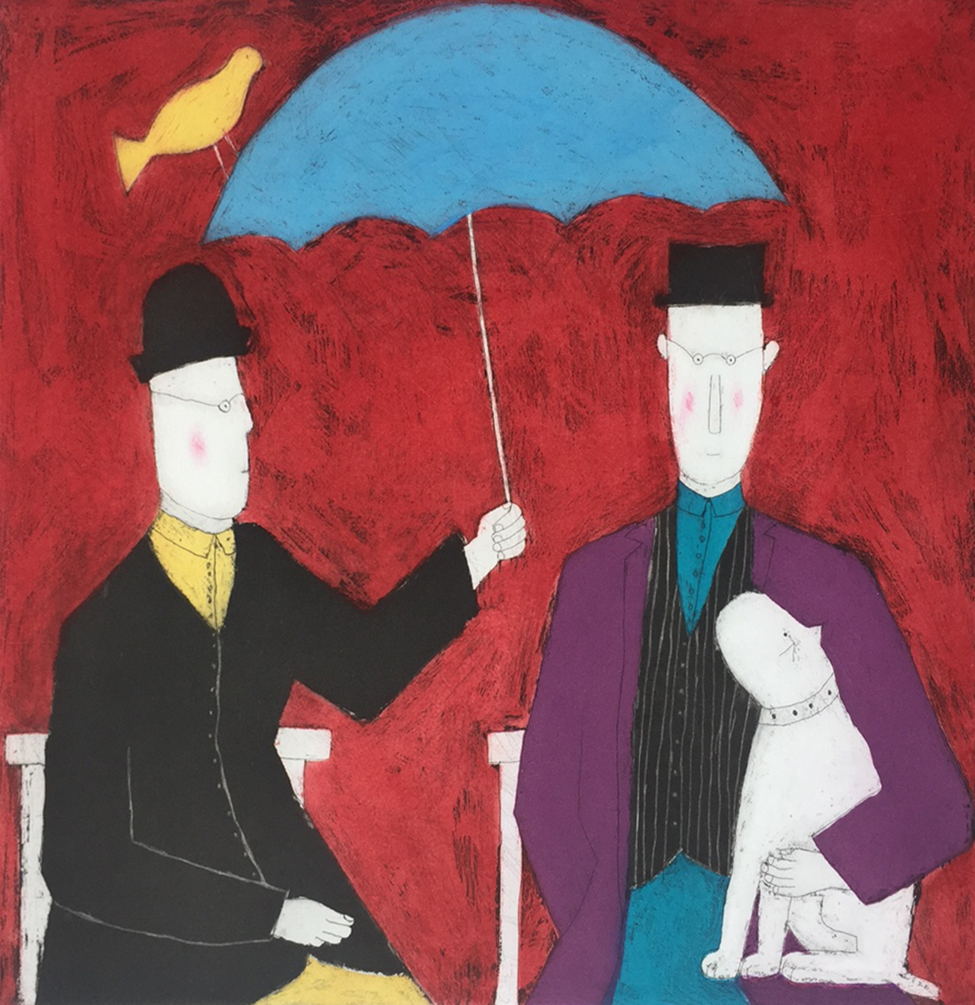 아노라 스펜스 Annora Spence - Under the umbrella(red)